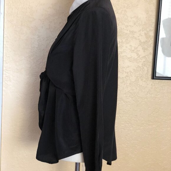 Nasty Gal Back in Black Tie  shirt  S - Picture 7 of 13